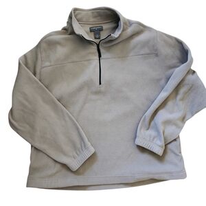 MEN'S XXL Saddlebred fleece zipped neck pullover Beige.Never worn great conditio